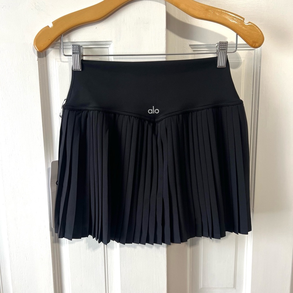 🆕ALO🎱Grand Slam Tennis Skirt Core: Black Sz Small - Picture 7 of 9